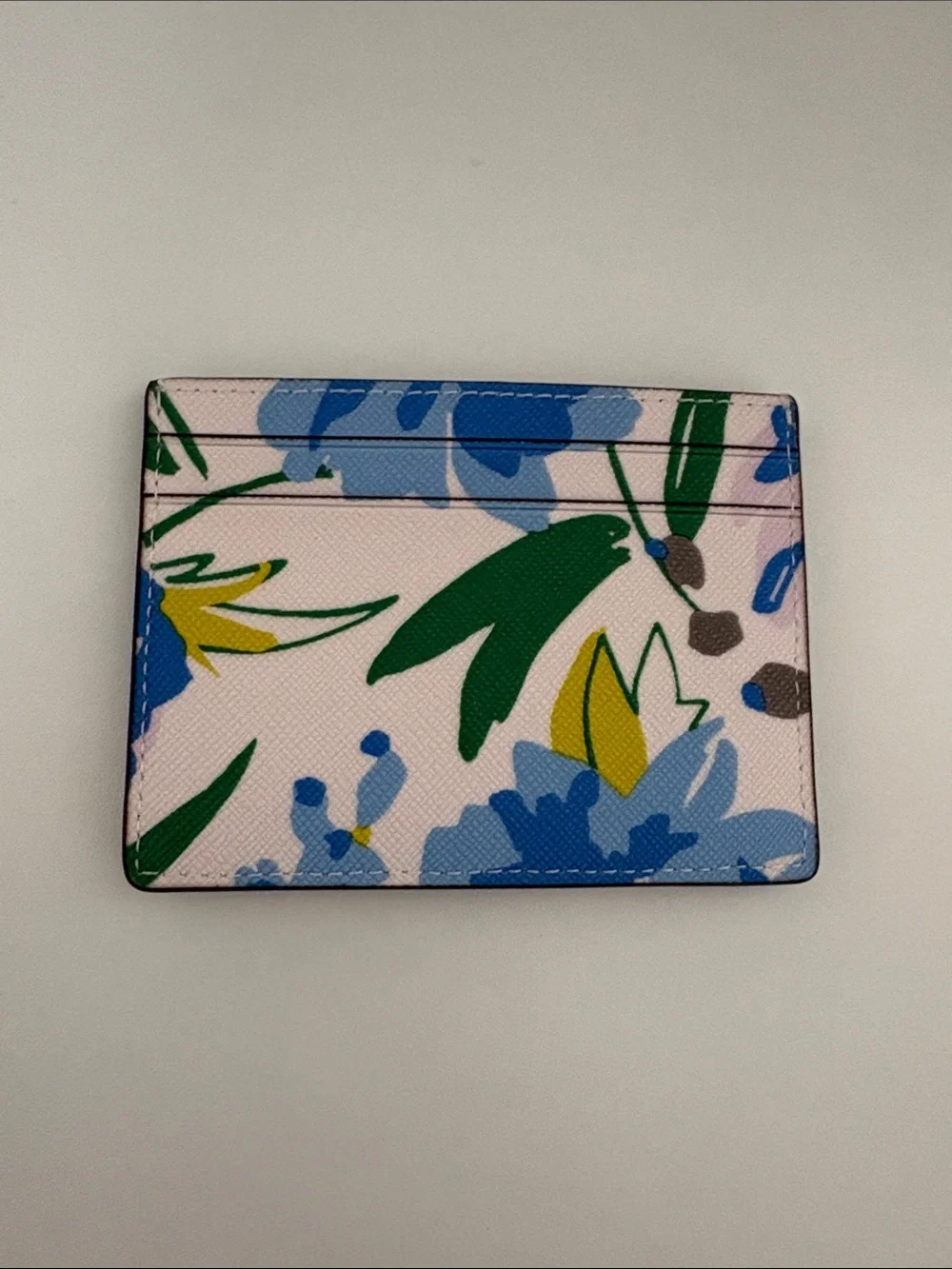 kate spade Floral Card Holder in Light Pink, Blue, Green